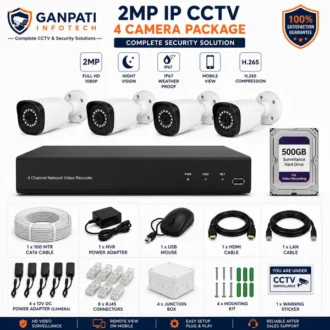 2 MP IP 4 Camera Package